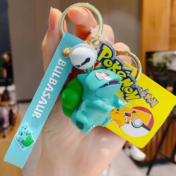 ❤️ BULBASAUR Pokemon 3 Dimensional Keychain and Bag Charm - Picture 11 of 13